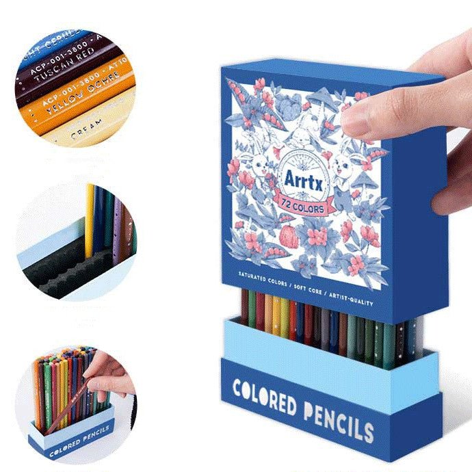 Art Supplies Drawing Sketch Colored Soft Core Color Pencil | office |
Product information:
Packaging type: boxed
Color classification: 72 colors for art stude